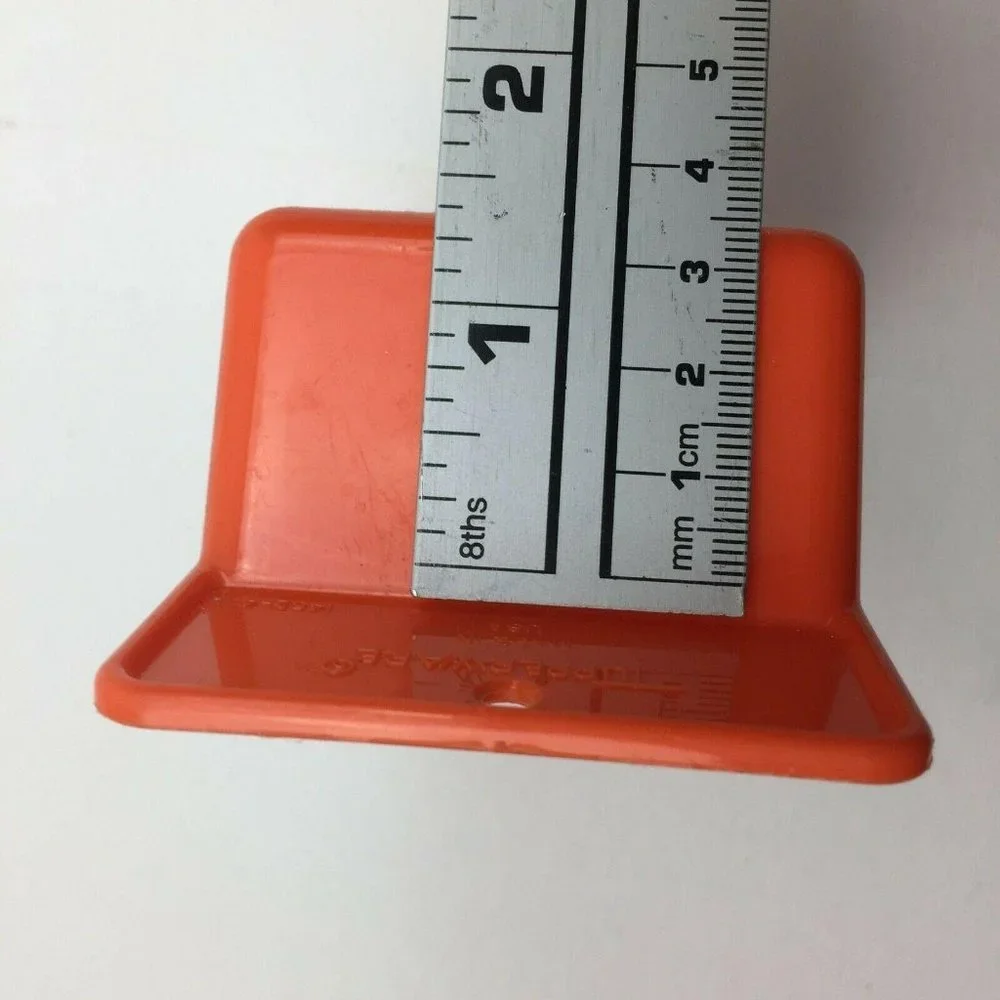 Tupperware Lot Set 2 Rocker & Canister Scoops Sheer White & Orange #292  #1452